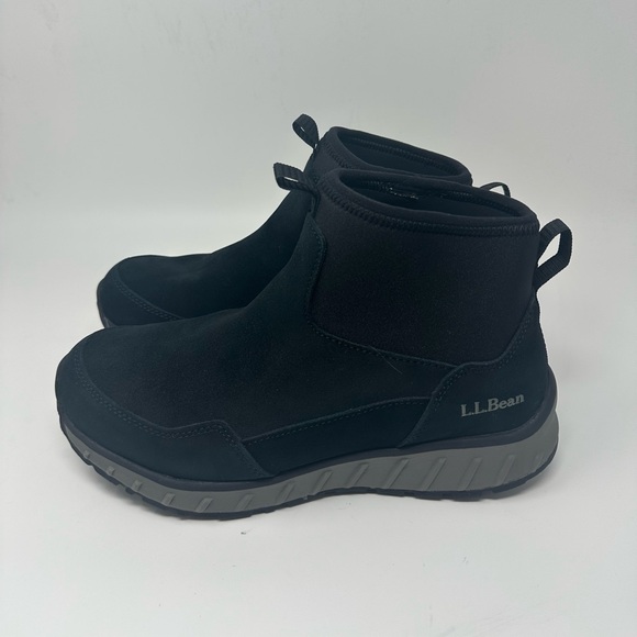 L.L Bean Men's Snow Sneaker 5 Pull-On Boots Black Size 8.5Wide
